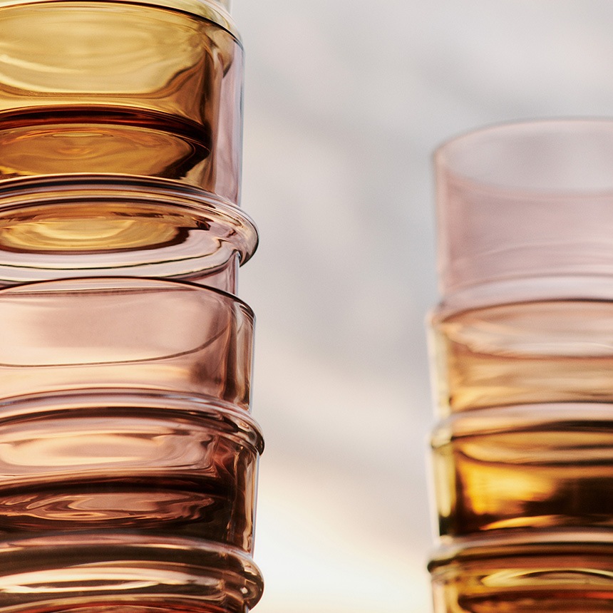 ferm LIVING �ե������ӥ� Boya Glasses �ܥ� ���饹 Tall 2�ĥ��å�  ����֥顼 ���å� ���饹 �ǥ�ޡ��� Ʃ�� ������� ���� ����ƥꥢ ���� ���å��� �����å��� �ڥ�  ������̵����