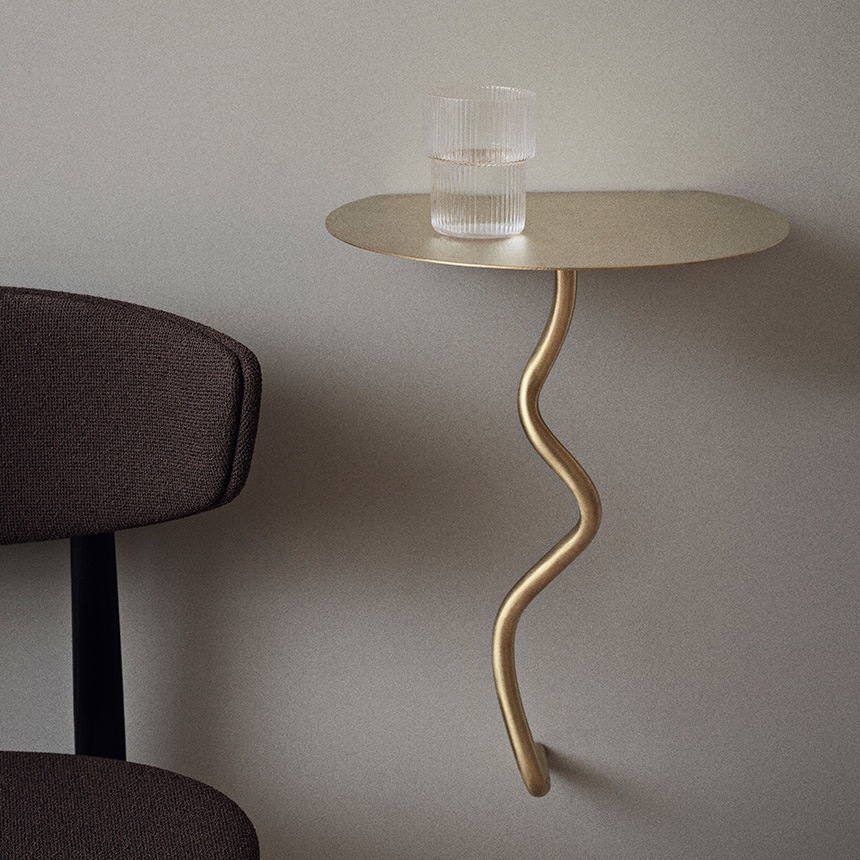 ferm LIVING �ե������ӥ� Curvature ��������ơ��֥�  �����ɥơ��֥� �̲� ����ƥꥢ ����ê �� ê �������륷����� �ǥ����ץ쥤 ��� �֥��� �͵� �������� ���ͤ���  ������̵����