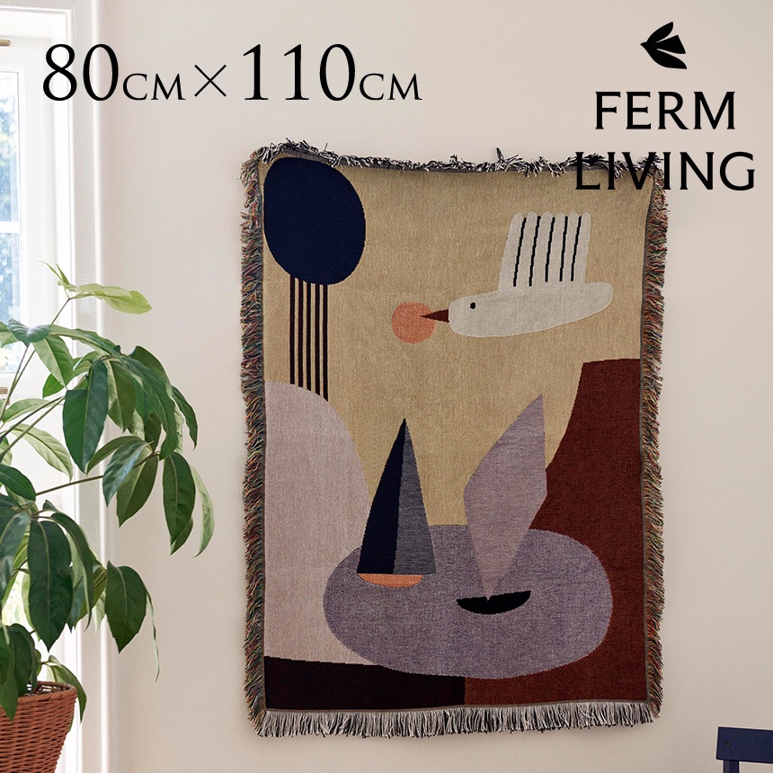 �֥�󥱥å� �̲� �Ҥ��ݤ� ferm LIVING �ե������ӥ� �С��ɥ��ڥ��ȥ꡼ �֥�󥱥å� 110cm��80cm  �͵� �֥��� ��Ƚ ���åȥ� ����ƥꥢ ������� ���襤�� ���ä����� �Ȥ��� �� ����  ������̵����