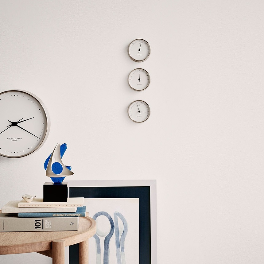 ���硼�������󥻥� HENNING KOPPEL BAROMETER ���åڥ� �Х��᡼���� ������ STEEL��WHITE SS ABS 10cm  �̲����� �ɳݤ� ���� ��¬ �̲� �֥��� �͵�  ������̵����