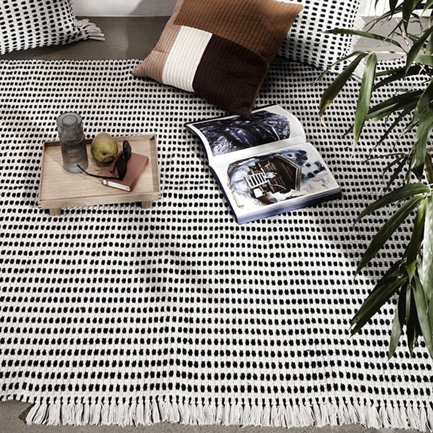 ferm LIVING �ե������ӥ� Way ������ �饰 ���եۥ磻�� 140��200 ��SALE10�� ���⤪����� ����ƥꥢ �ޥå� ������ �饰 �饰�ޥå� ���� �͵� ����ץ� ����