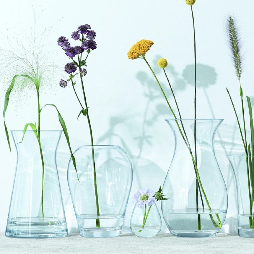 LSA International �ե��١��� FLOWER �ե� GARDEN BOUQUET ���� H25cm  Ʃ�� ���饹 ������� ����ץ� ���饹�١��� �̲� �̲�����ƥꥢ �ե�����󥸥���