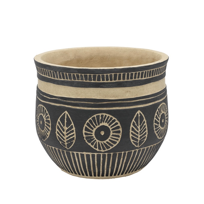 プランター おしゃれ 屋外 アンティーク 鉢 民族模様 手作り