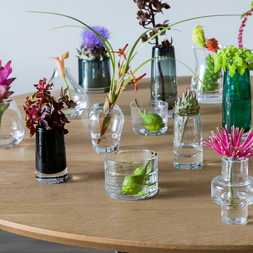 LSA International ե١ FLOWER ե GARDEN POSY VASE  H13cm  Ʃ 饹  ץ 饹١ ̲ ̲ƥꥢ ե󥸥