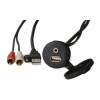 ��MS-CBUSB3.5, Fusion, USB + 3.5mm2xRCA Aux Panel Mnt Cbl, 2m