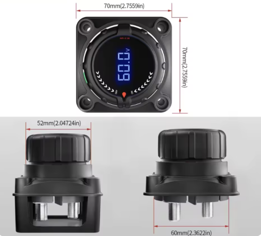 70mm  �Ű�ɽ��ON-OFF�ɿ�������꡼�����å���DC 5 �� 60V ������