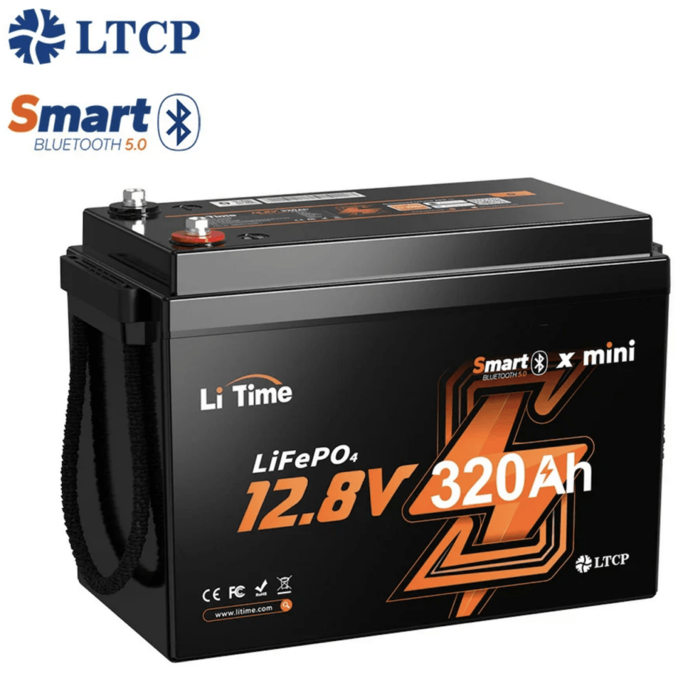 Connected LiTime 12V320Ah Mini Bluetooth �Хåƥ꡼