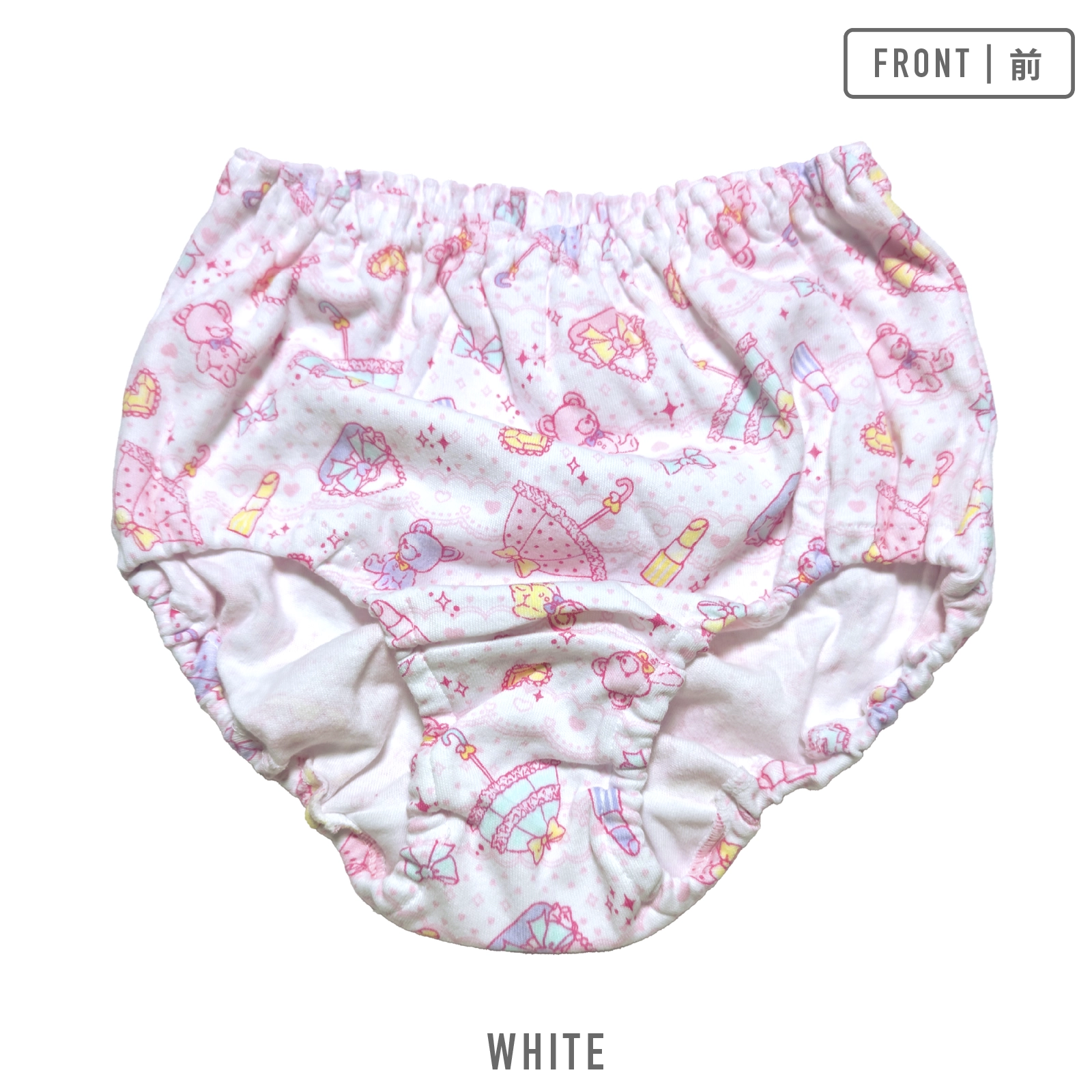 【女の子】キッズショーツ 5枚組 雑貨系ゆめかわ柄 100~165cm【綿100%】