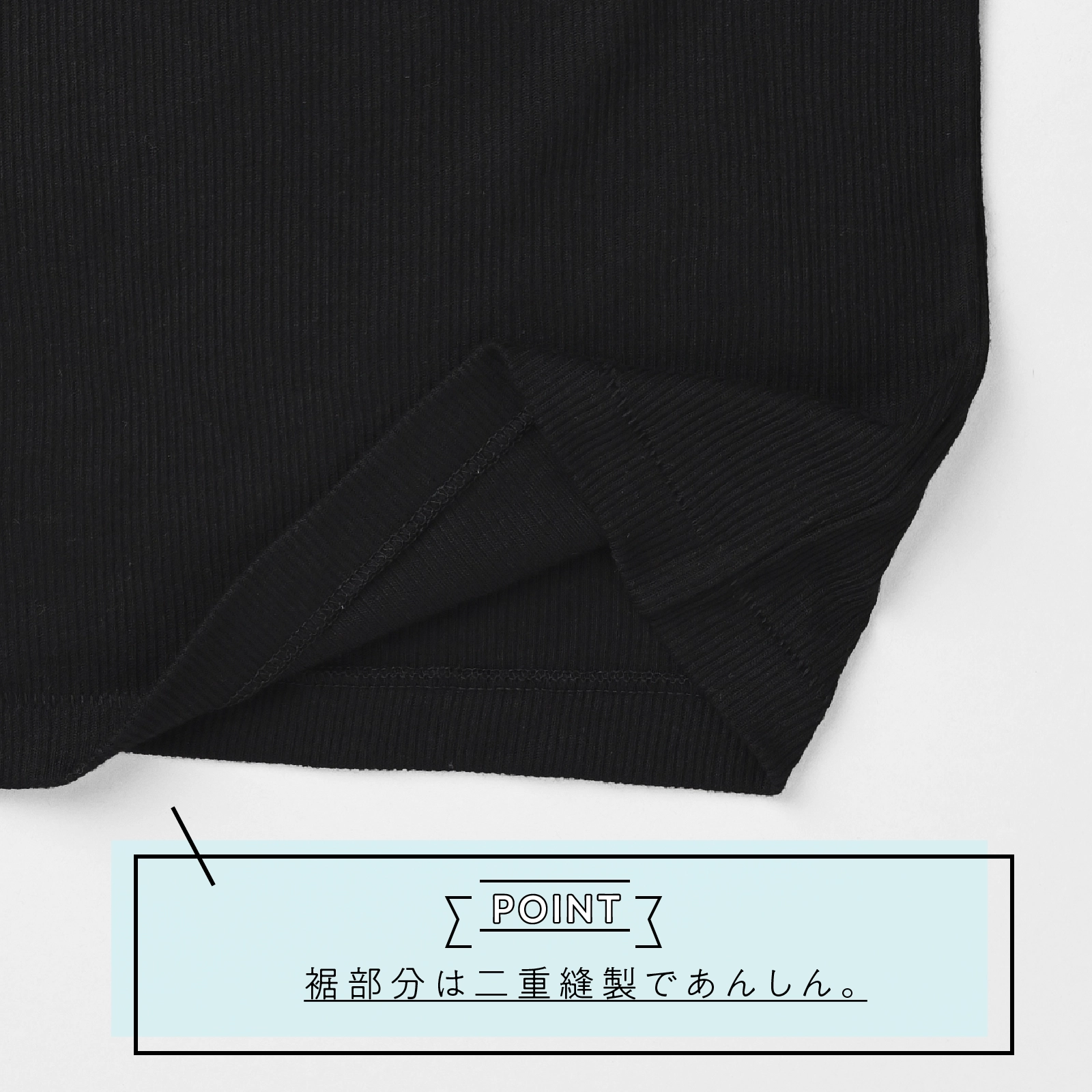 【女の子】胸二重ジュニア女児キャミソール 2枚組 黒 130cm・140cm・150cm・160cm【吸水速乾】