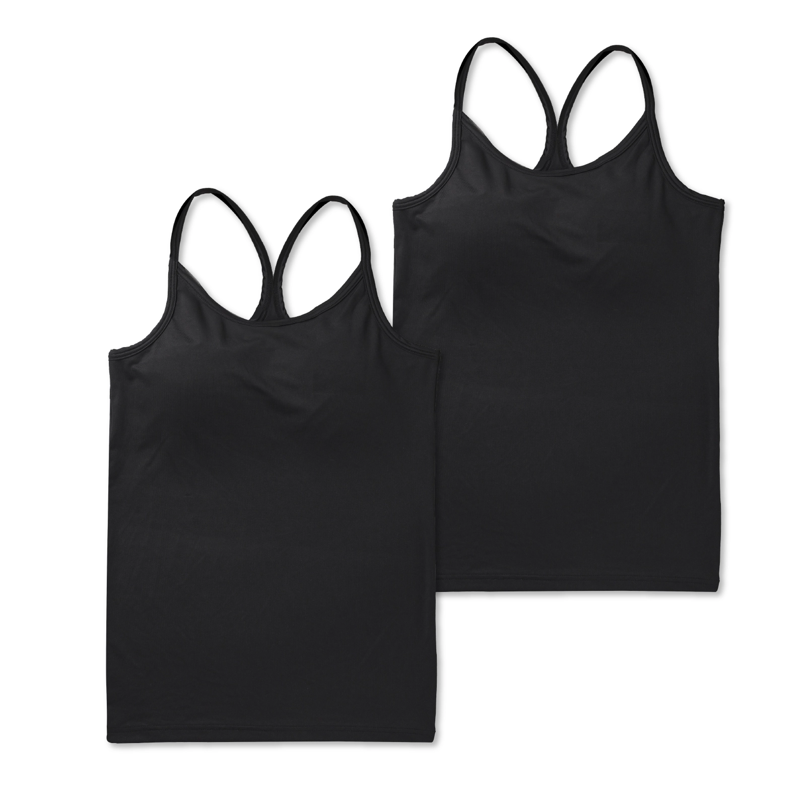 ジュニアキャミソール Yバック 女の子 パッド付き 2枚組｜吸水速乾