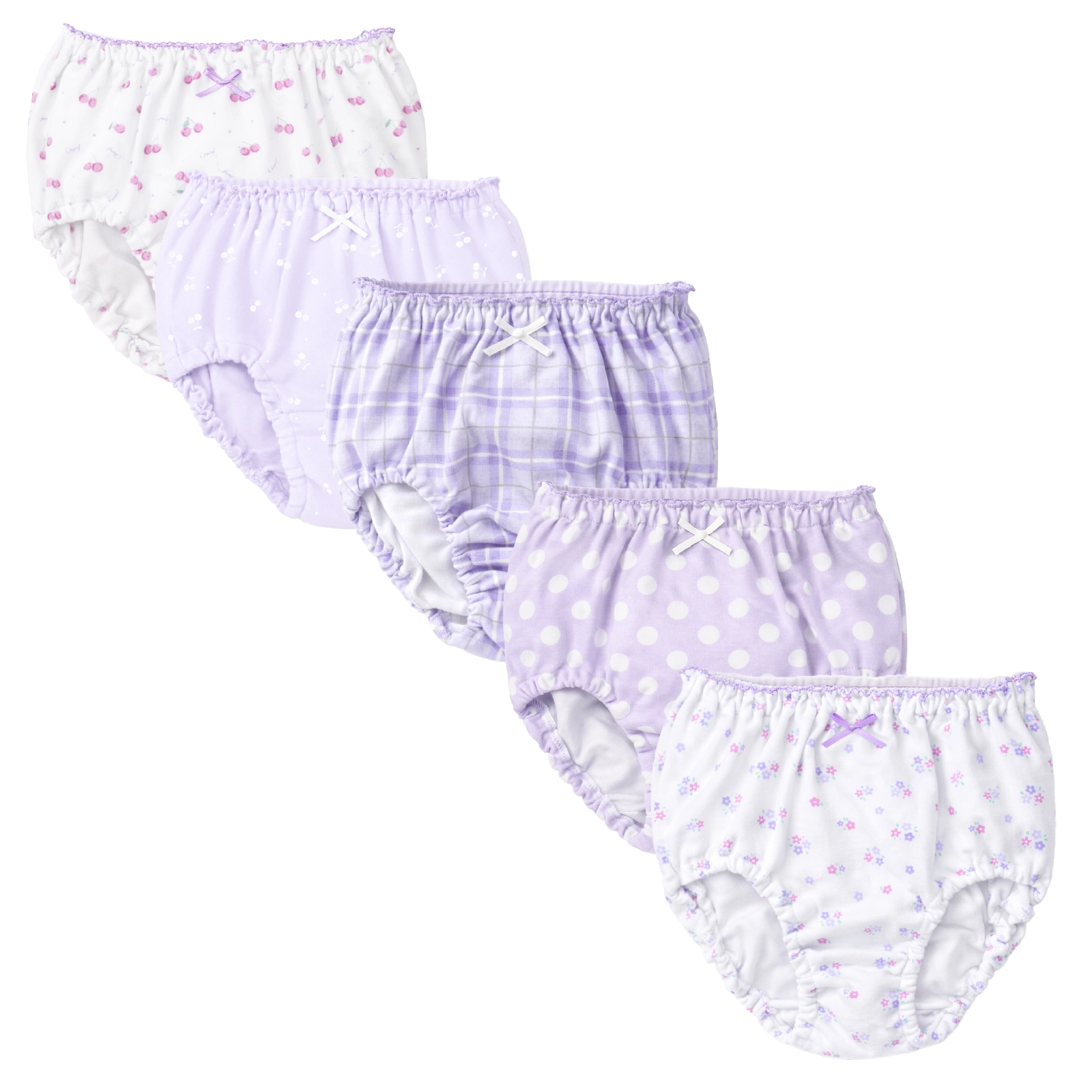 【公式】女の子 総柄ショーツ 5枚組 綿100% 女児パンツ キッズ・ジュニア下着 100cm,110cm,120cm,130cm,140cm,150cm,160cm,165cm ガローネット限定