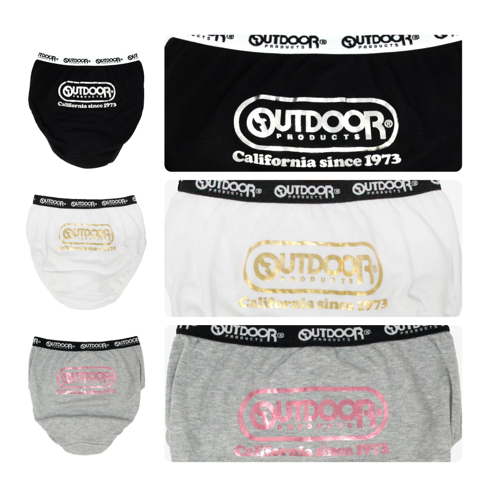 【OUTDOOR PRODUCTS】【女の子】ジュニアショーツ　３枚組　織ゴム　130～165cm【綿100％】