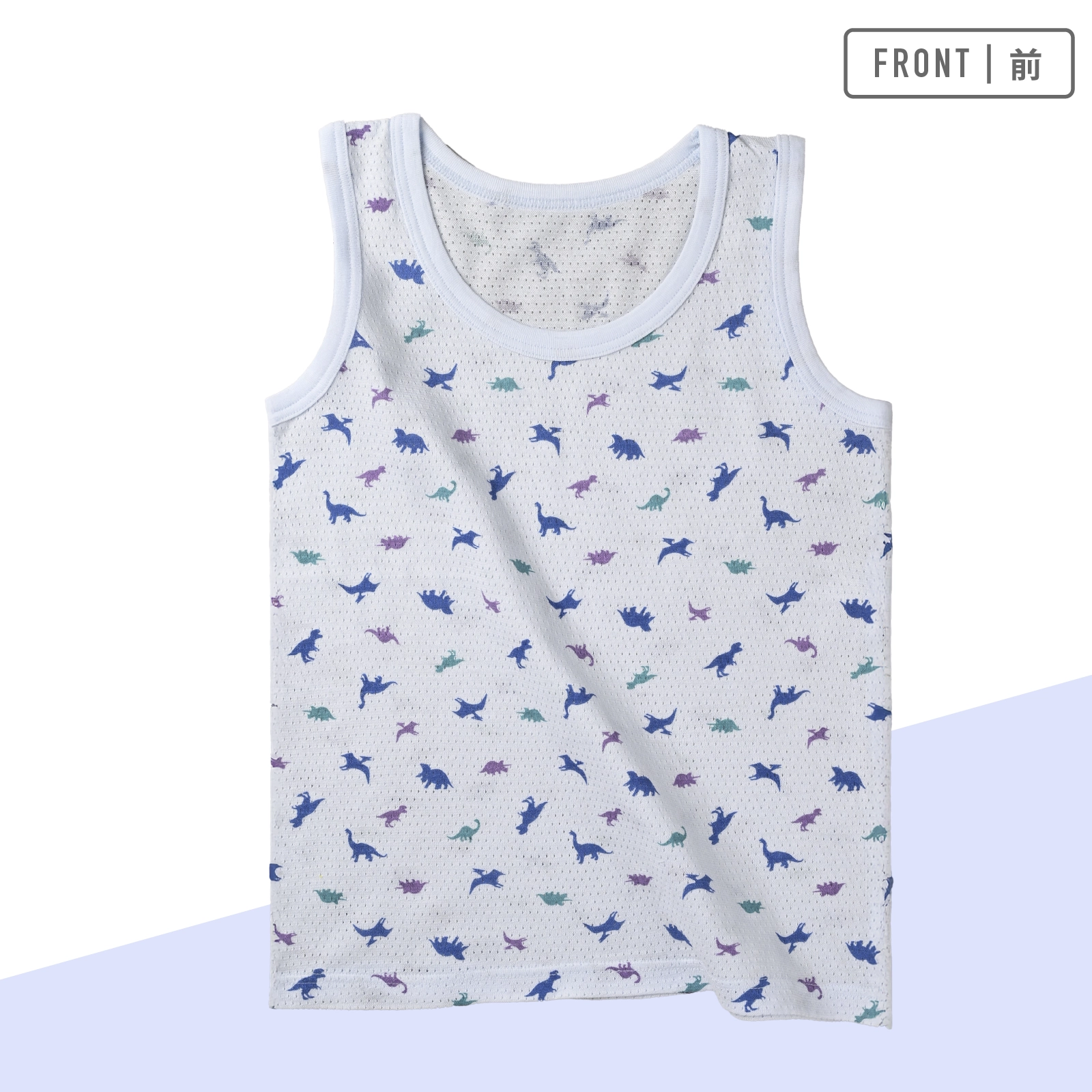 【男の子】キッズ男児タンクトップ 3枚組 恐竜・乗り物・サメ柄 天竺メッシュ生地 90cm・100cm・110cm・120cm・130cm 【綿100％】