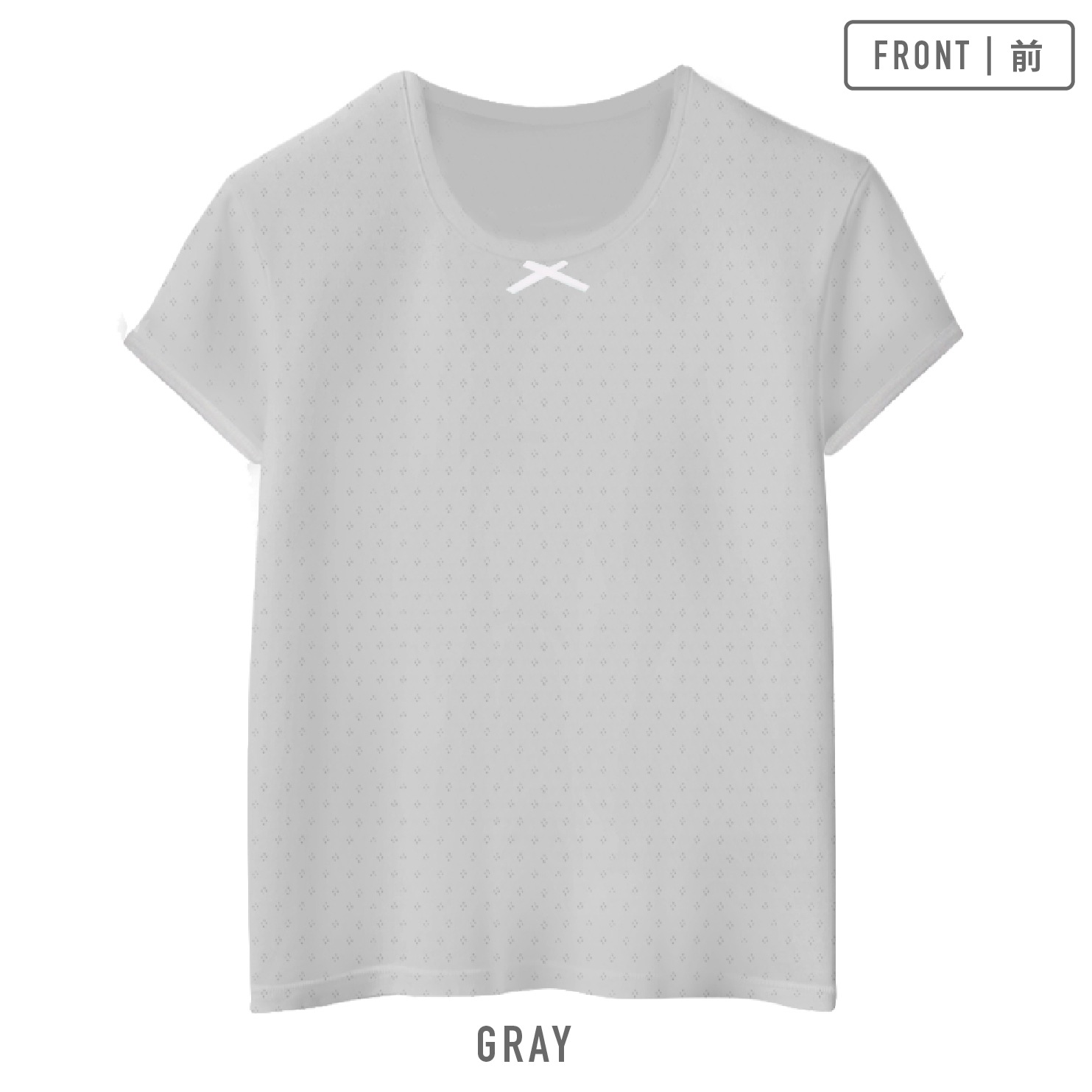 【女の子】キッズジュニア三分袖インナー 3枚組 パターンメッシュ生地 100～160cm 【綿100％】