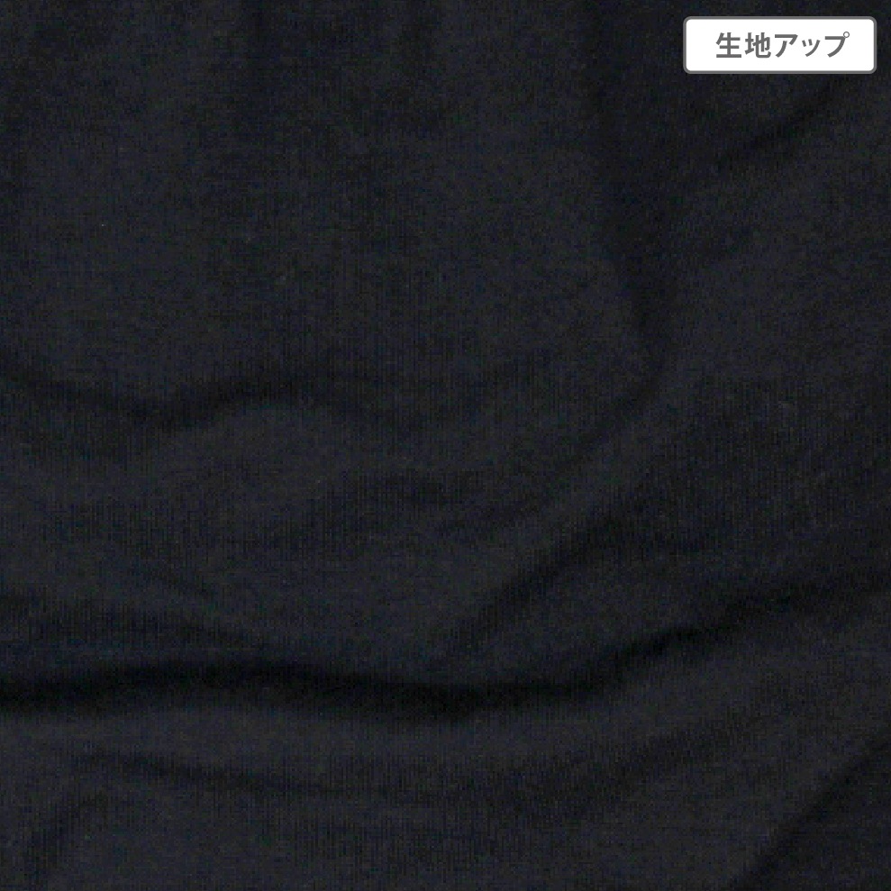 【女の子】セットインナー ジュニアブラ&ショーツ 黒/カラー箔プリント 150~165cm 胸二重【吸水速乾/ストレッチ天竺】