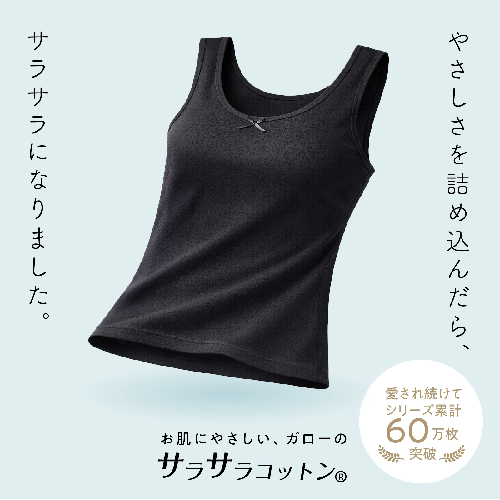 販売数累計60万セット突破！【女の子】モールドカップ付き女児インナー　サラサラコットン/パターンメッシュ　２枚組　白/シンプル　140～165cm 胸二重【綿100％/吸水速乾】