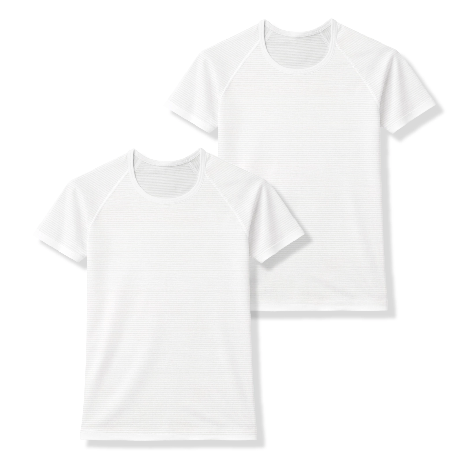 【男女兼用】敏感肌用 オーガニック多機能子ども半袖インナーぜんぶやさしい 2枚組 白 100～160cm【綿100％/オーガニックコットン】