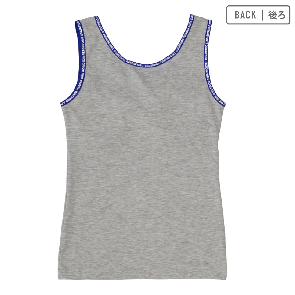 【ポケットモンスター】【女の子】タンクトップ パッド入り ワンポイント 140~160cm【綿混】