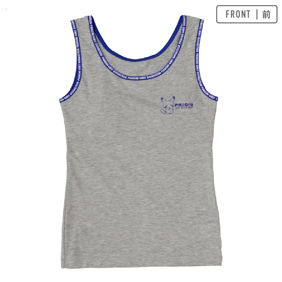【ポケットモンスター】【女の子】タンクトップ パッド入り ワンポイント 140~160cm【綿混】