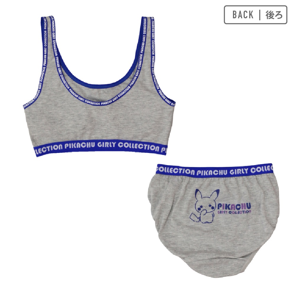【ポケットモンスター】【女の子】ハーフトップ&ショーツ 上下セット ワンポイント 140~160cm【綿混】