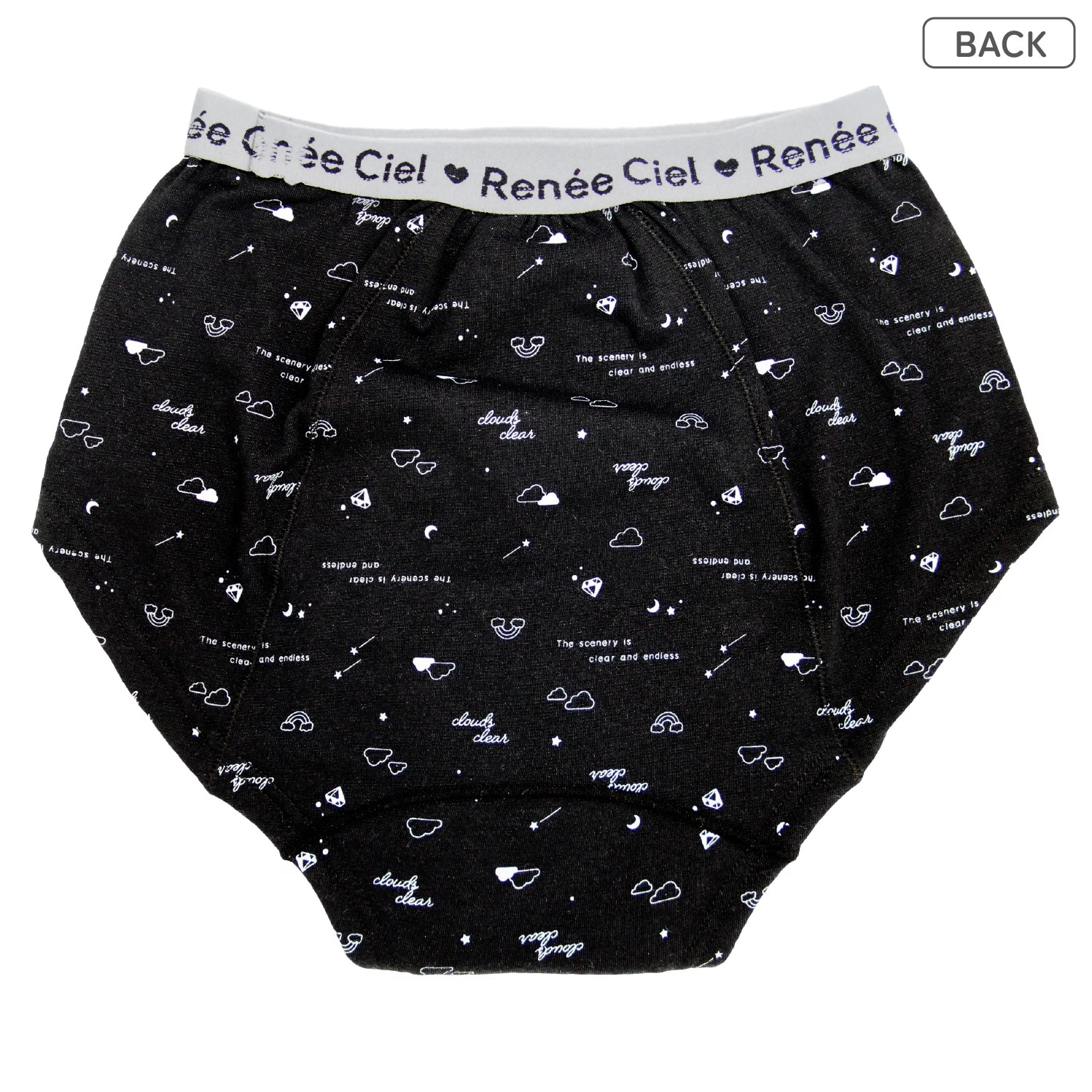 【女の子】ジュニア吸水ショーツ　1枚　無地/総柄　140～165cm【吸水速乾/抗菌防臭】