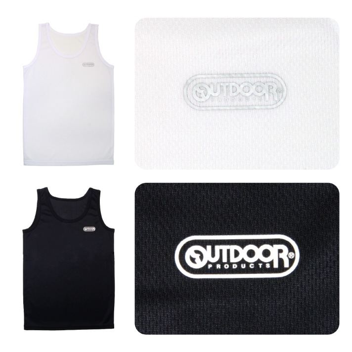 【OUTDOOR PRODUCTS】【男の子】ジュニアタンクトップ 2枚組 無地 130~160cm【吸水速乾】