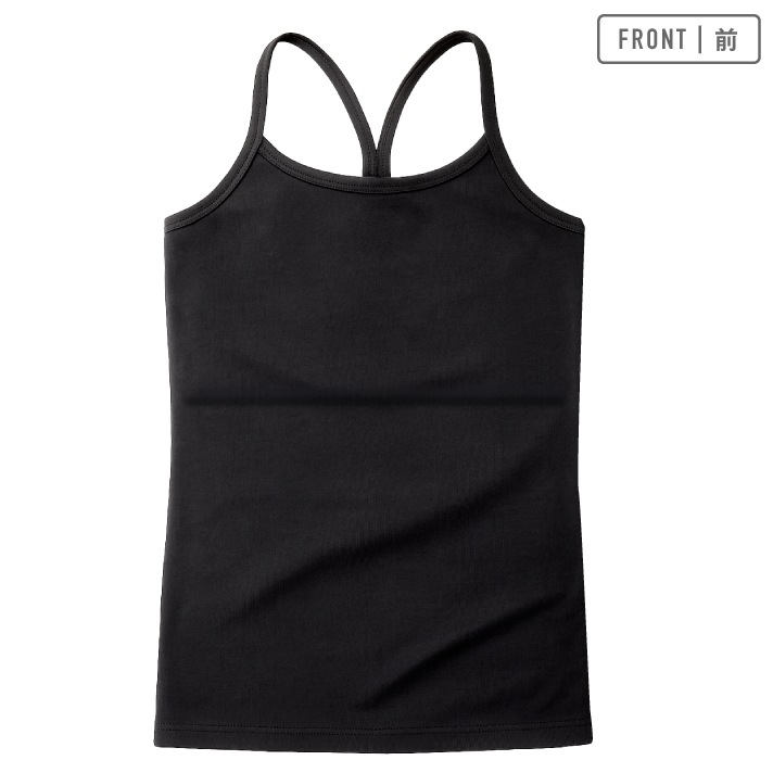 【女の子】ジュニアタンクトップYバック 胸二重 2枚組 130～160cm 【吸水速乾】