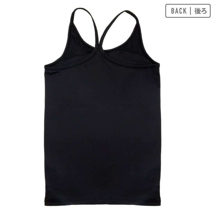 【女の子】ジュニアタンクトップYバック 胸二重 2枚組 130～160cm 【吸水速乾】