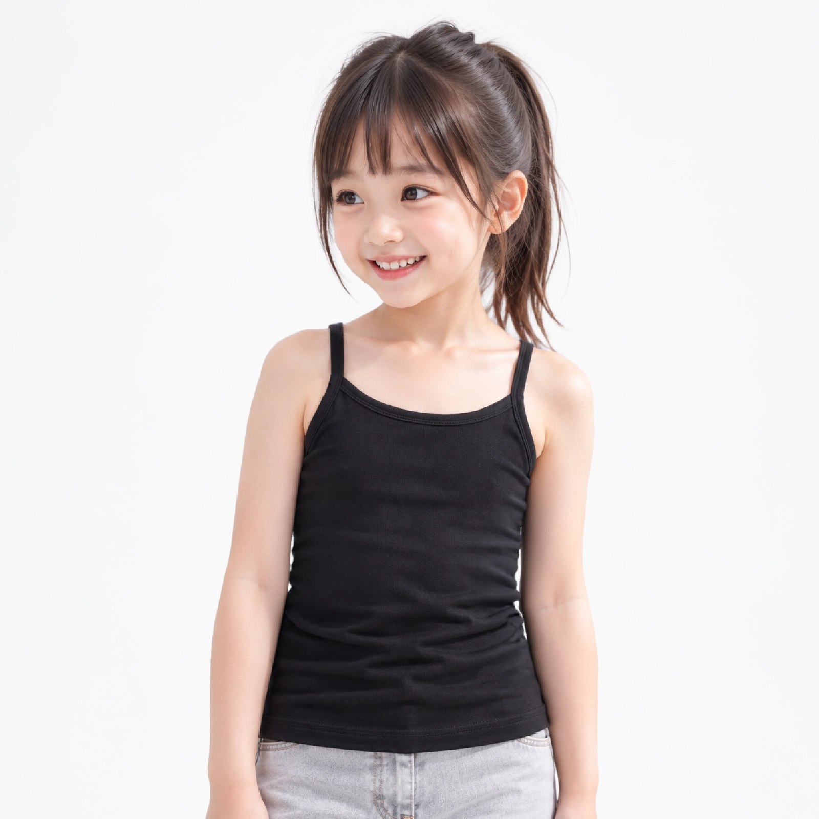 【公式】小学生 女の子 胸二重キャミソール 2枚組 透けにくい吸水速乾 ジュニアブラ前のキッズ・ジュニアインナー 130cm,140cm,150cm,160cm ガローネット限定