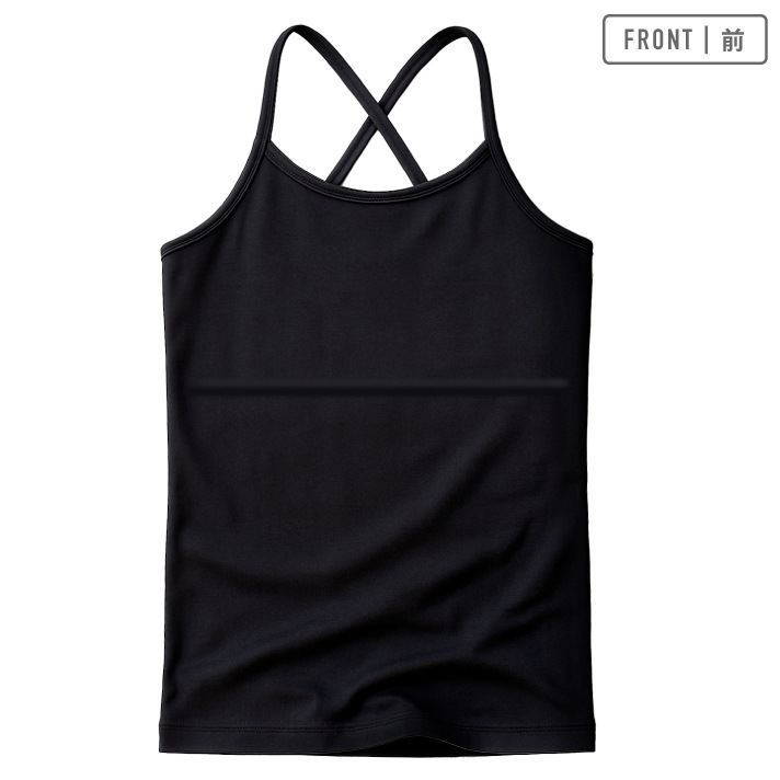 公式】ガロー 女の子 ジュニア キャミソール バッククロス 胸二重 2枚