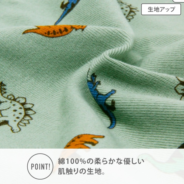 【男の子】ボクサーブリーフ 前開き 3枚組 ポテト/恐竜/車 90~140cm 【本体:綿100%】