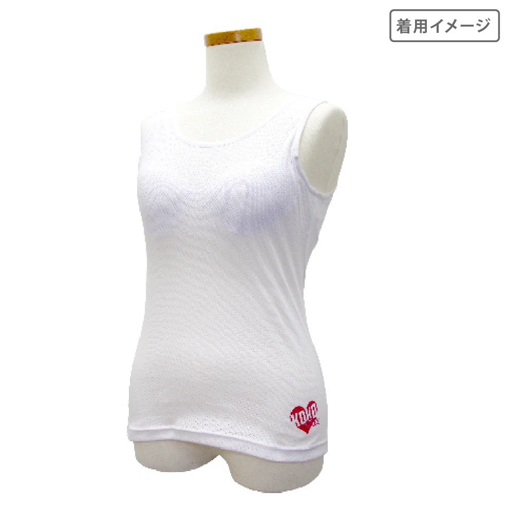 【女の子】キャミソール/モールドカップ付き 2枚組 150~165cm 胸二重【吸水速乾/メッシュ素材】