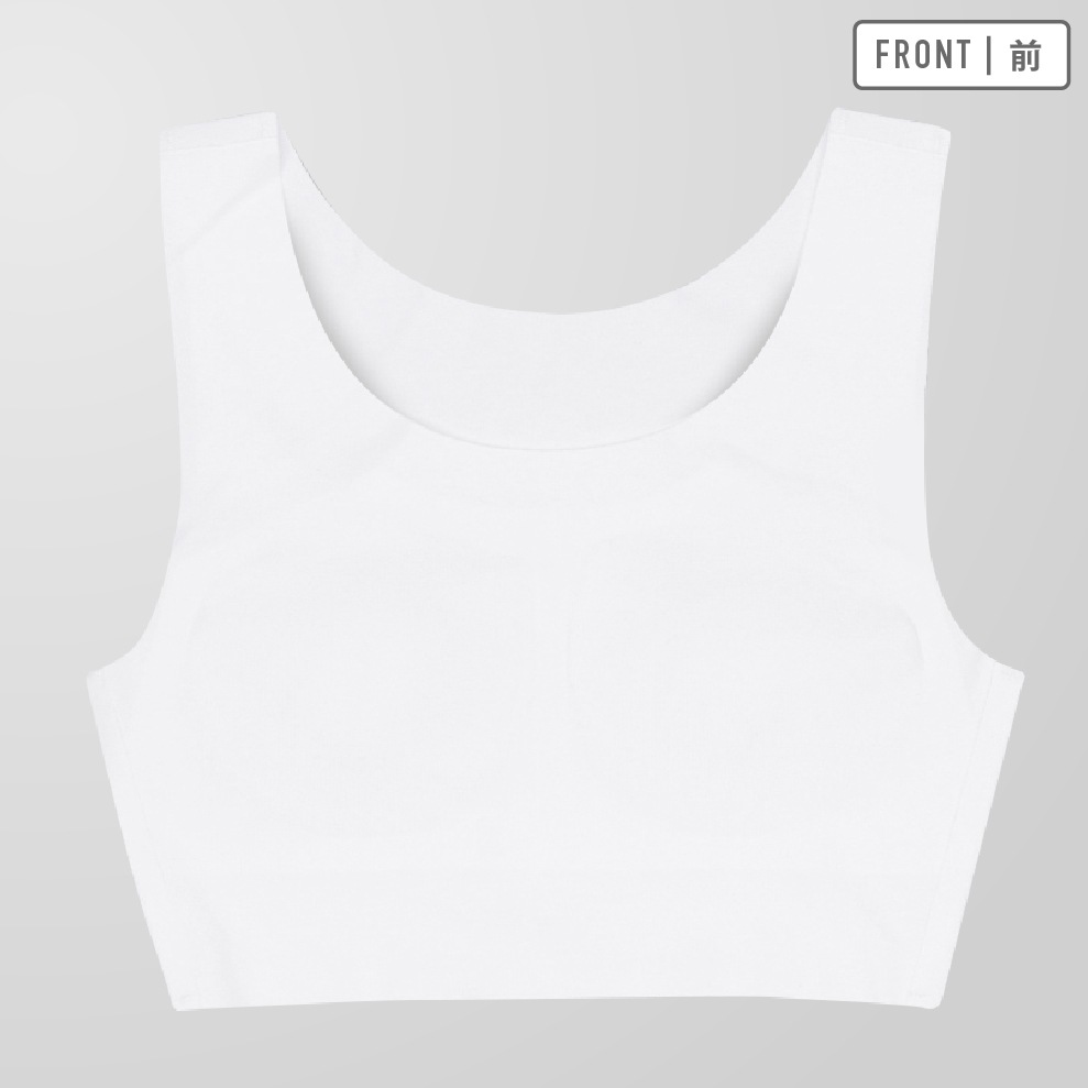 【女の子】【縫い目なし】フリーカット ハーフトップ 取り外せるパッド入り　140～160cm【ストレッチ】