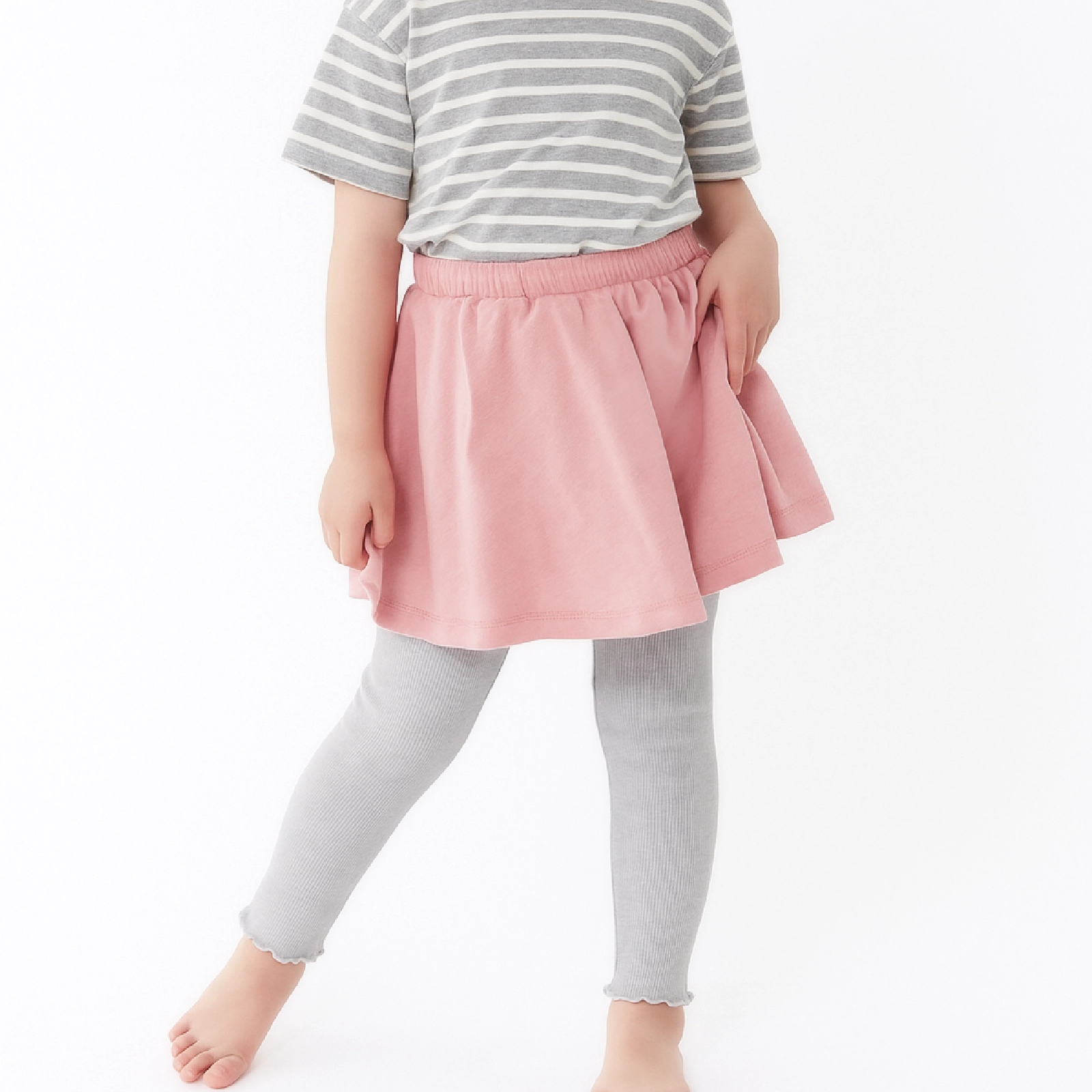 【女の子】キッズ用リラクシングウェア フリルキッズレギンス 1枚 90~130cm 【吸水速乾】