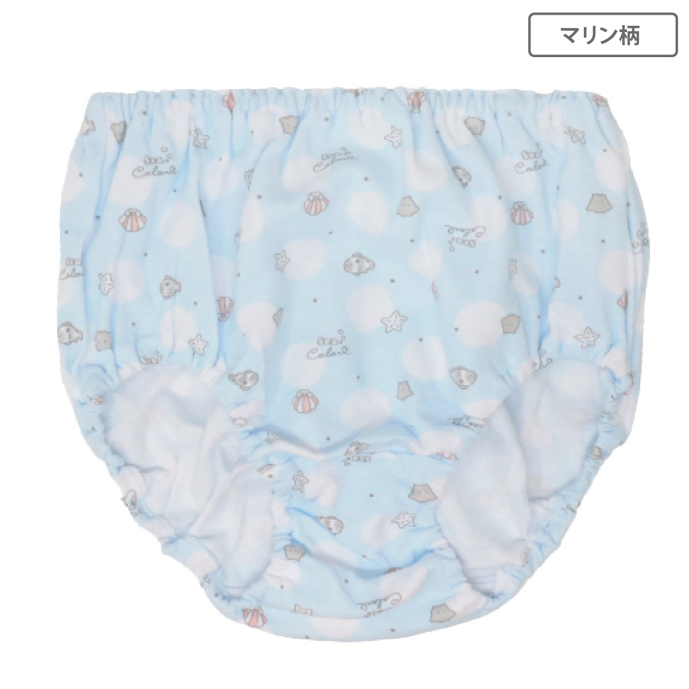 【女の子】キッズジュニア ショーツ 5枚組 いきもの総柄 120～165cm【綿100%】