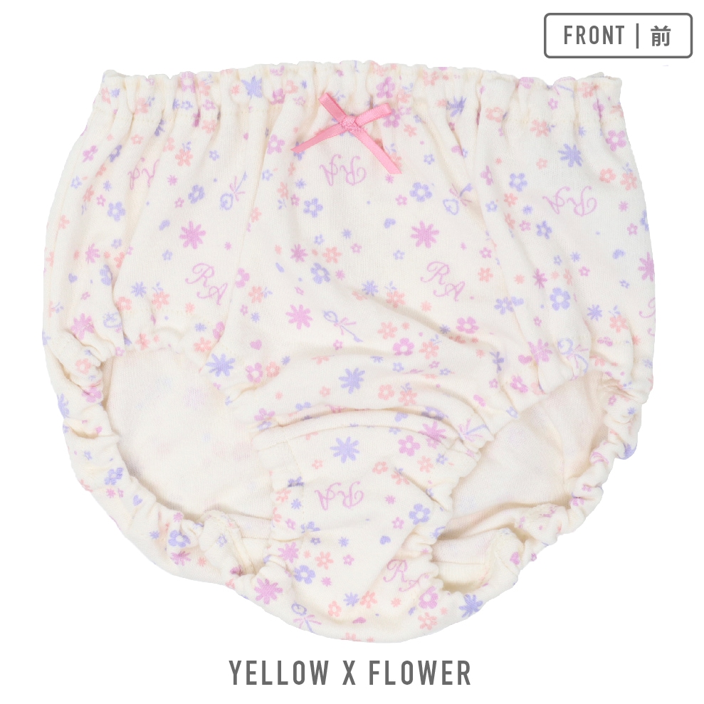 【女の子】キッズジュニアショーツ　3枚組　花柄 チェリー柄　110～165cm【綿100％】