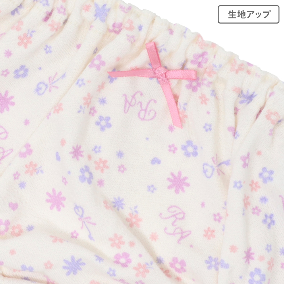 【女の子】キッズジュニアショーツ　3枚組　花柄 チェリー柄　110～165cm【綿100％】