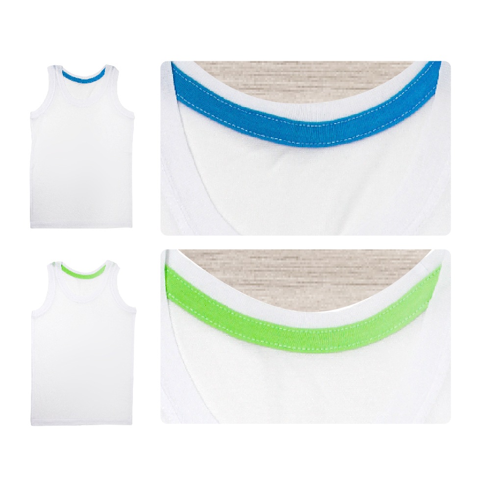 【男の子】キッズジュニア　タンクトップ　２枚組　無地　100～160cm【軽量/接触冷感/吸水速乾】
