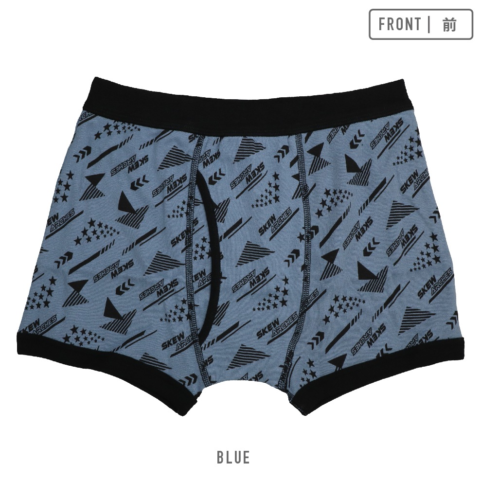 【男の子】ジュニア　ボクサーパンツ　３枚組　幾何学柄/前開き　130～170cm【綿素材】