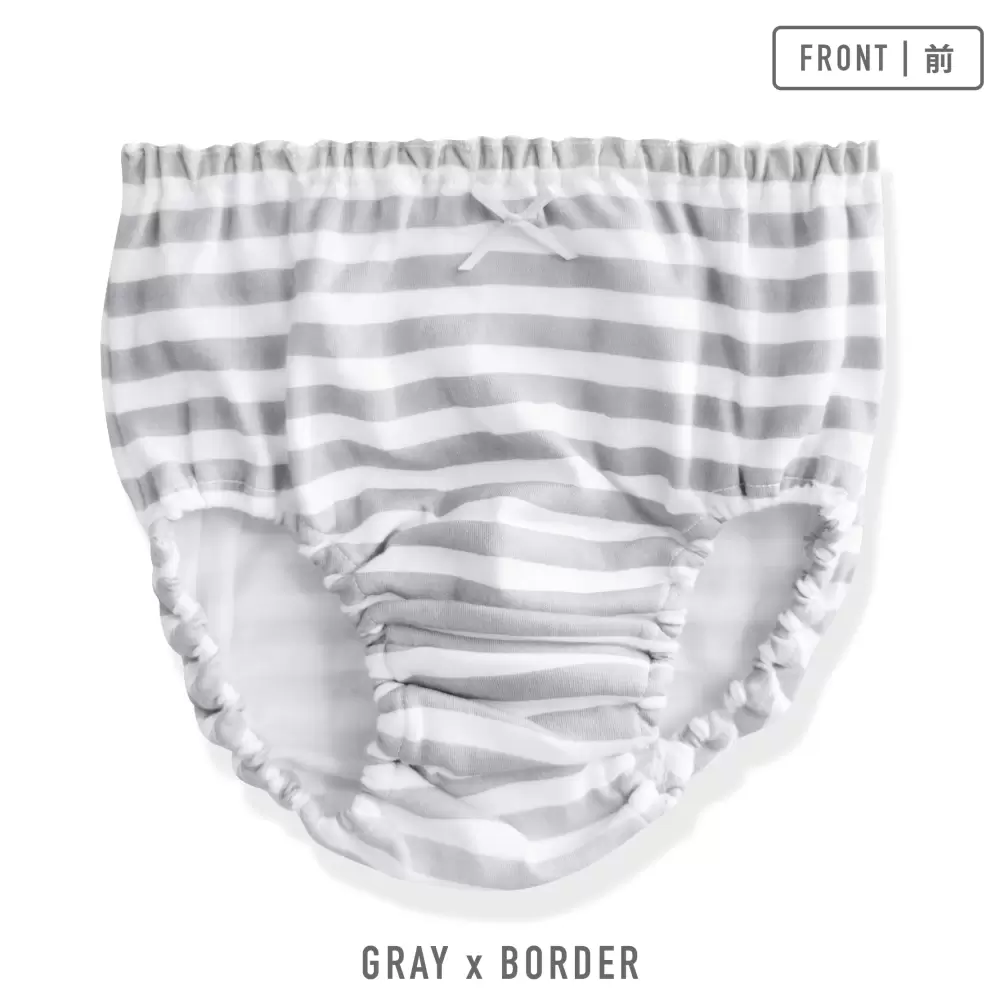 【女の子】ジュニアショーツ　5枚組　グレー総柄　130cm・140cm・150cm・160cm・165cm【綿100％】