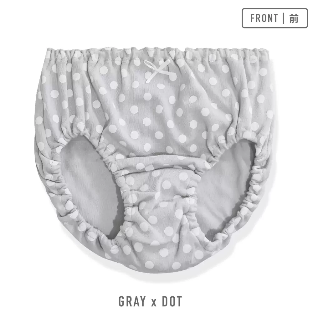 【女の子】ジュニアショーツ　5枚組　グレー総柄　130cm・140cm・150cm・160cm・165cm【綿100％】