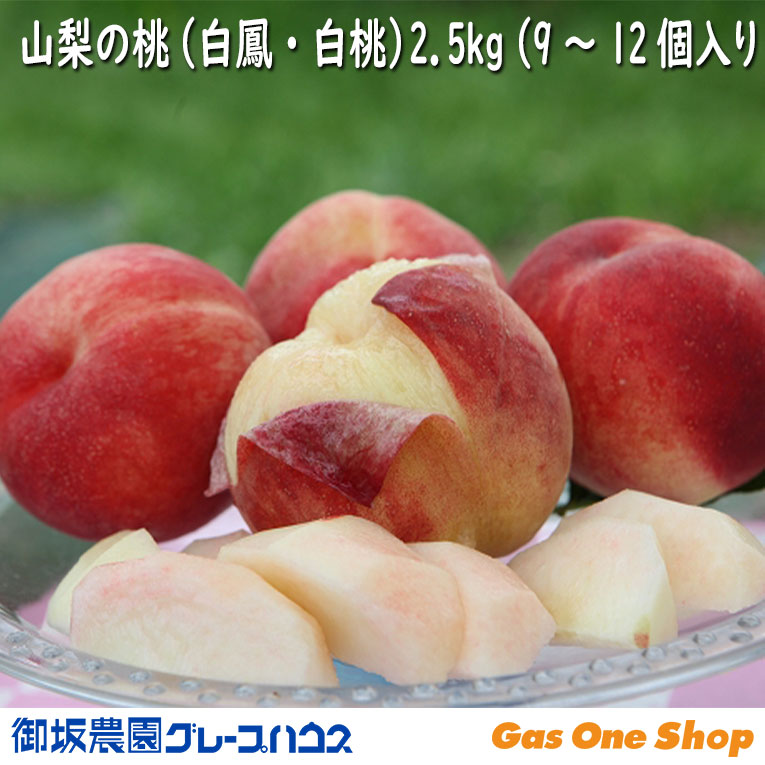 みさかの桃 御坂農園グレープハウス 国産 山梨県産2.5kg 9~12個入