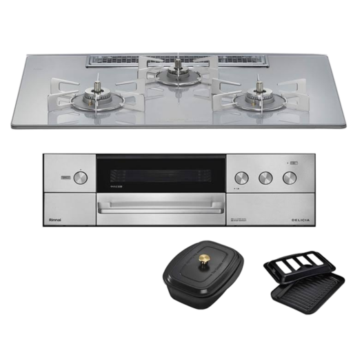 リンナイ ビルトインコンロ DELICIA デリシア RHS72W38M14RCSTW 75cm