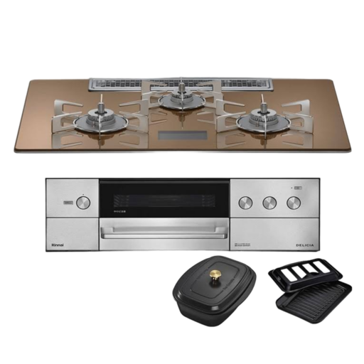 リンナイ ビルトインコンロ DELICIA デリシア RHS72W38M12VCSTW 75cm