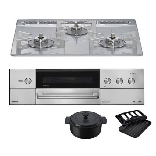 リンナイ ビルトインコンロ DELICIA デリシア RHS31W38M14RNSTW 60cm