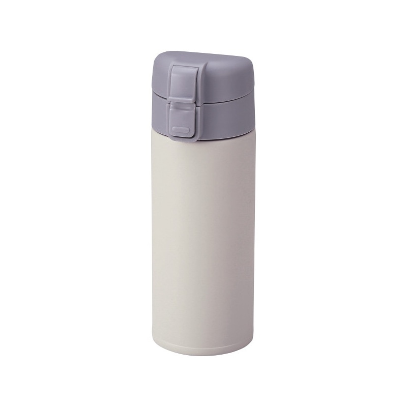 モルン 軽量ワンタッチステンレスボトル ３５０ml クールグレイ
