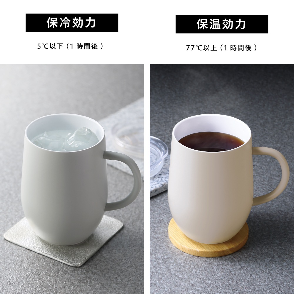 モルン セラミック加工ステンレスマグ 滑り止め付 モカ | 生活雑貨