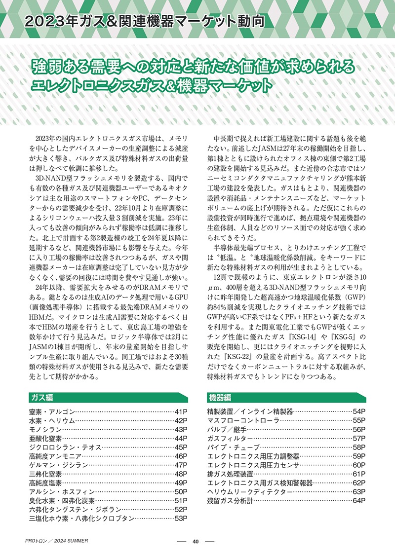 PROトロン Vol.11（ガスレビューご購読者価格）