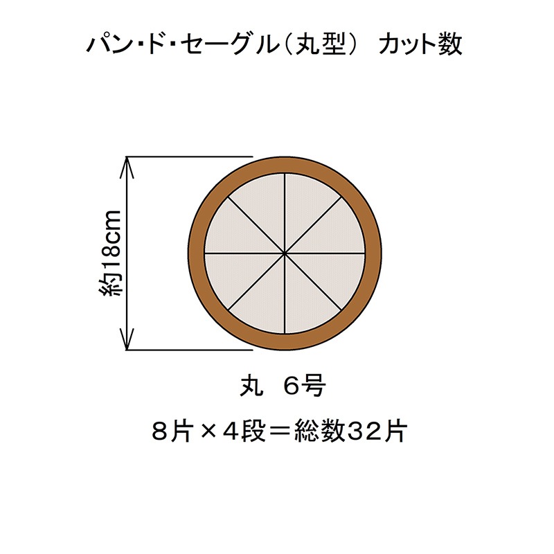 パン・ド・セーグル 丸6号（冷凍便商品）