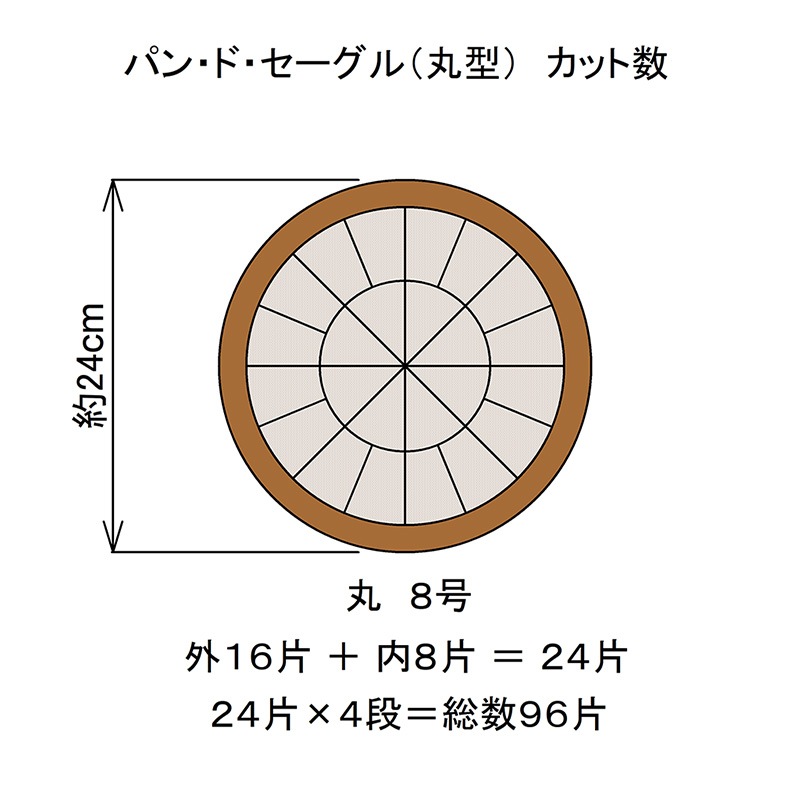 パン・ド・セーグル 丸8号（冷凍便商品）